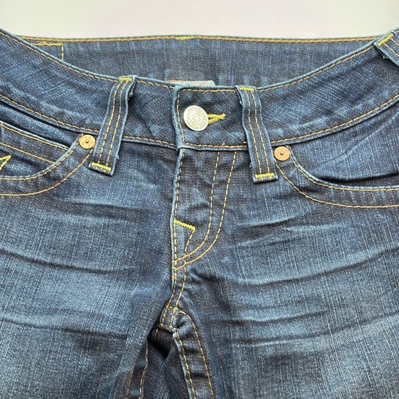 True Religion Ankle Crop Denim Jeans Low Rise Size 26 - Picture 15 of 16